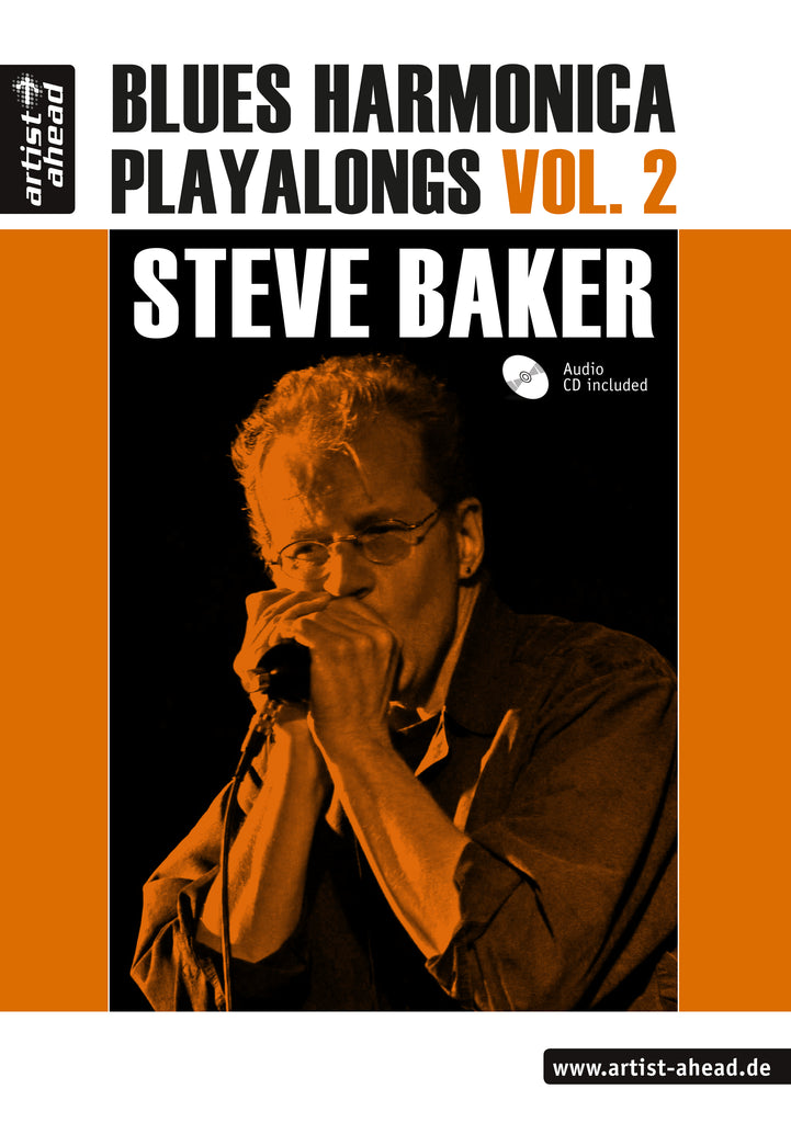 Steve Baker - Blues Harmonica Playalongs Vol. 2  (Buch-PDF und MP3s)