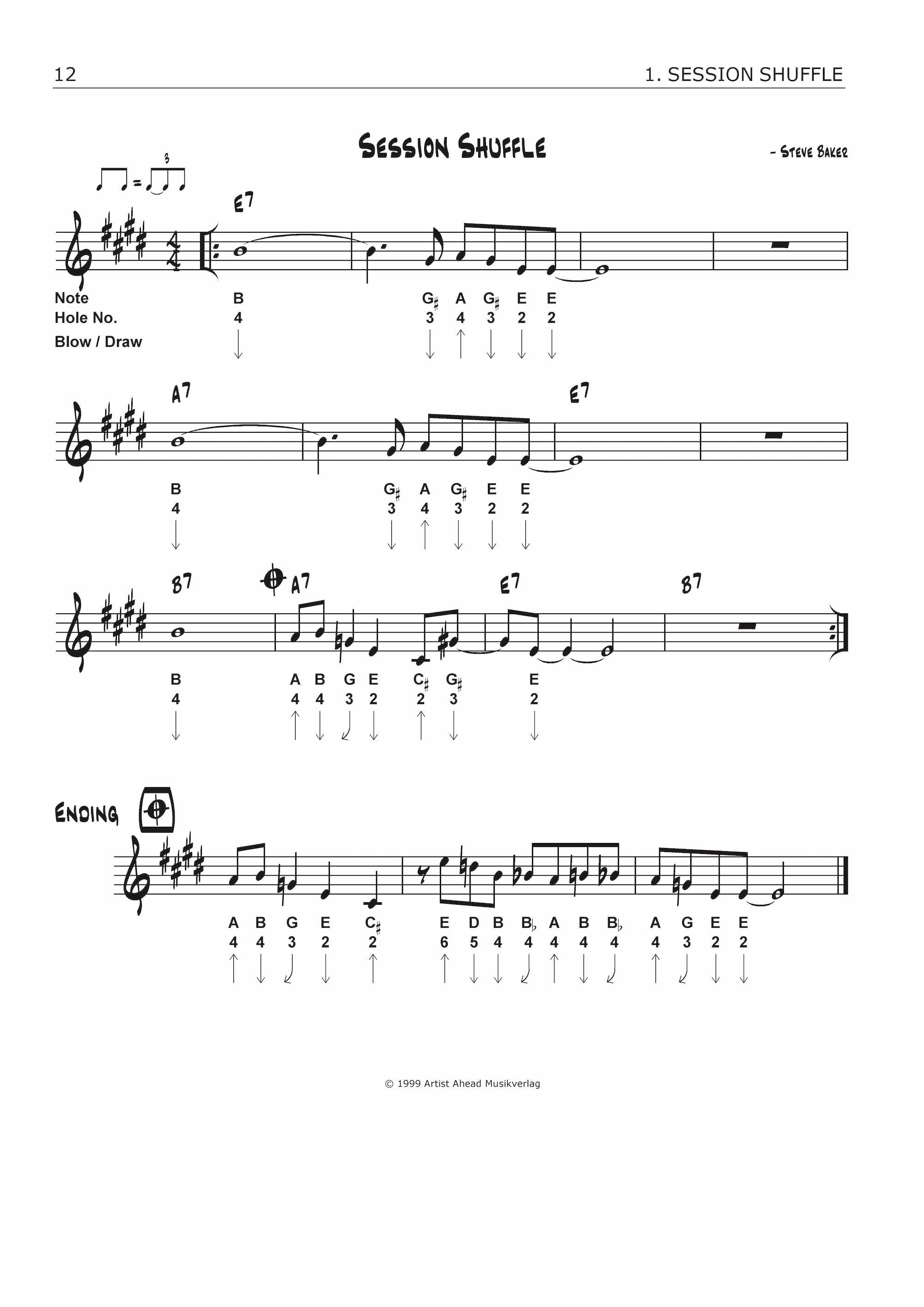 Steve Baker - Blues Harmonica Playalongs Vol. 1 (Buch-PDF und MP3s) (6688922435737)