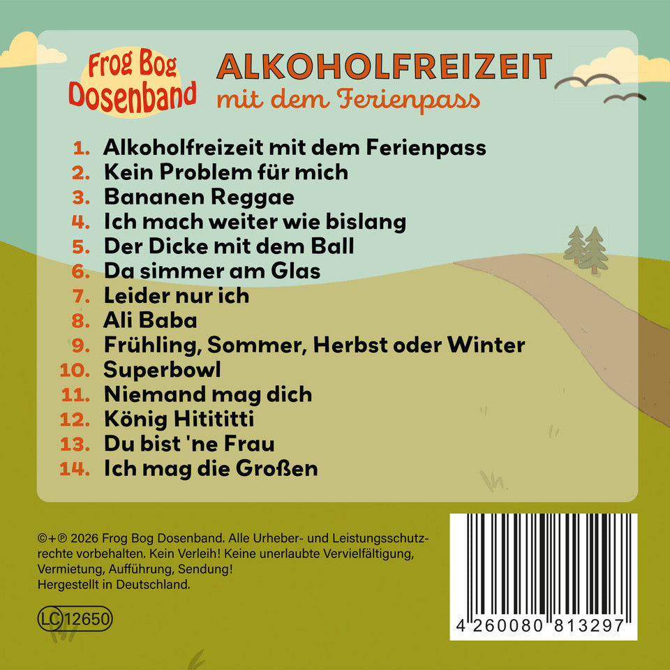 Frog Bog Dosenband - Alcohol-Free Leisure with the Holiday Pass (CD)
