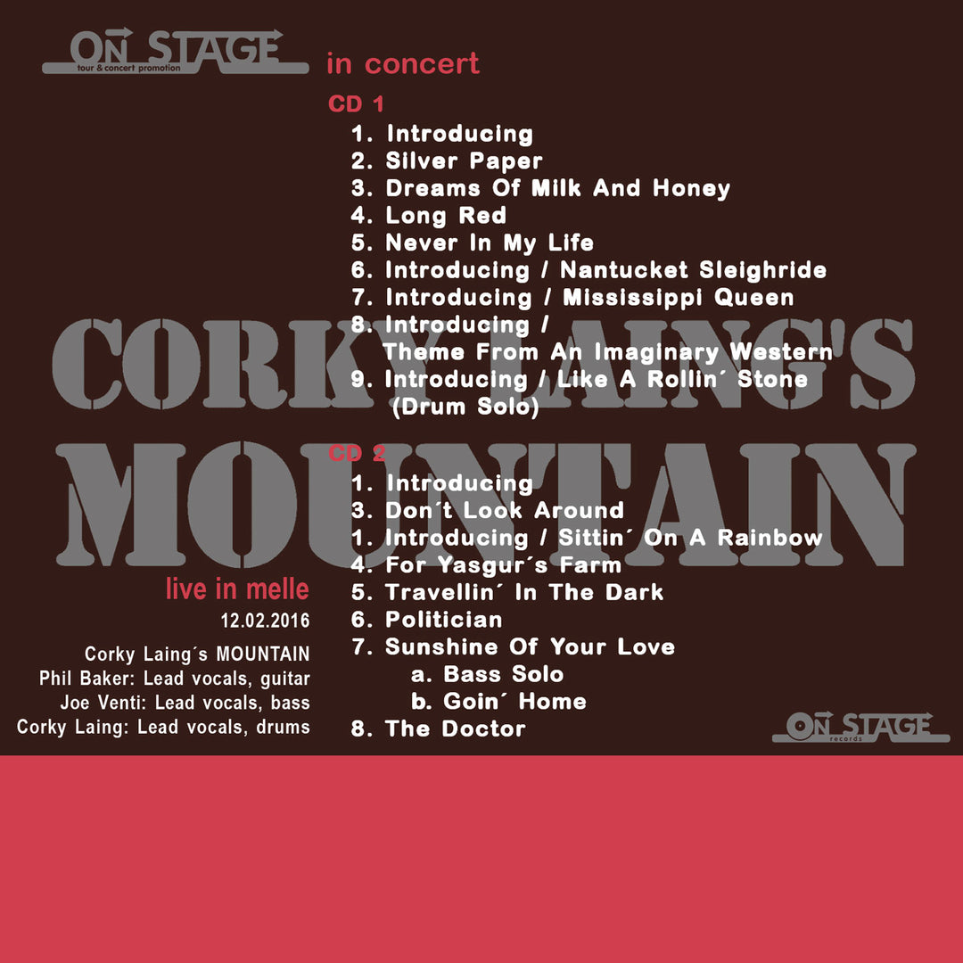Corky Laing’s Mountain - Live In Melle (2CD)