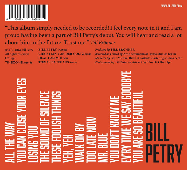 Bill Petry - Close Your Eyes (CD)