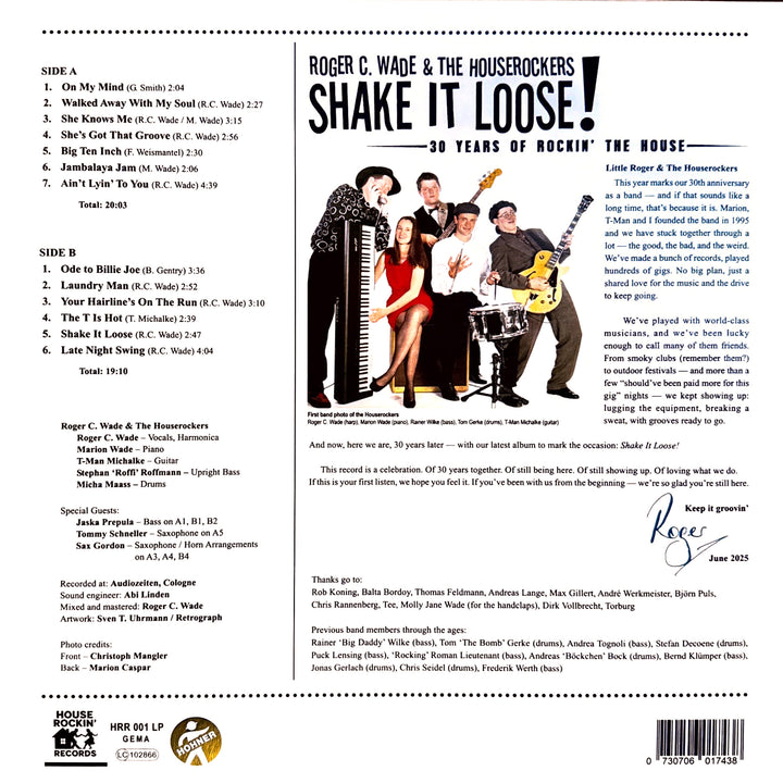 Roger C. Wade & The Houserockers - Shake it loose! (12inch Vinyl-Album)