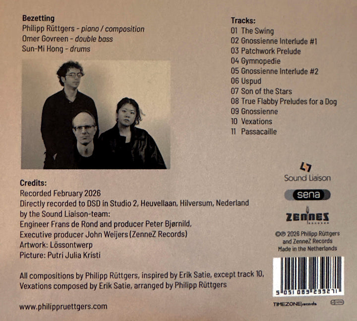 Philipp Rüttgers Trio - RE: SATIE – Picturing the Invisible (CD)