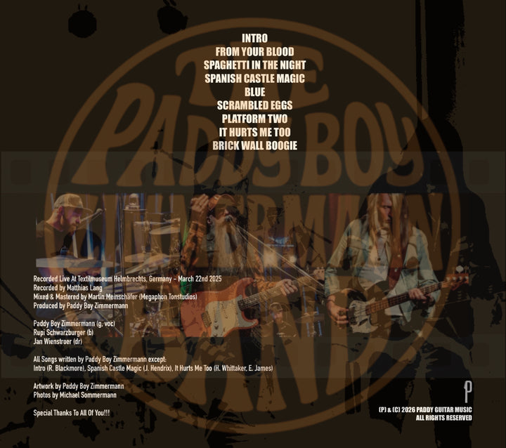 The Paddy Boy Zimmermann Band - Live in Bavaria (CD)