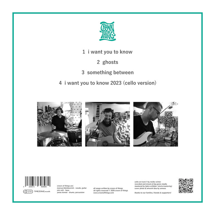 Crown Of Things - I Want You To Know (12inch Vinyl-Album)