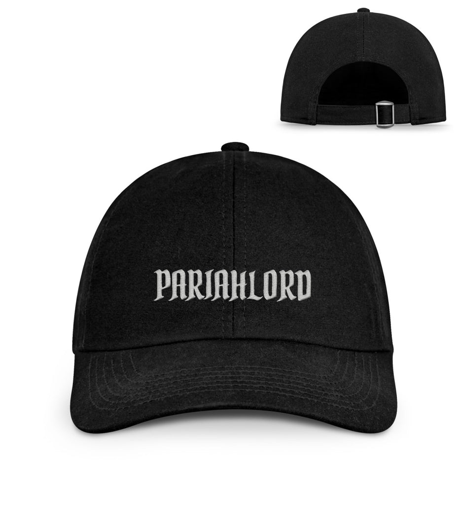 Pariahlord – Organic Baseball Kappe mit gesticktem Logo (silber)
