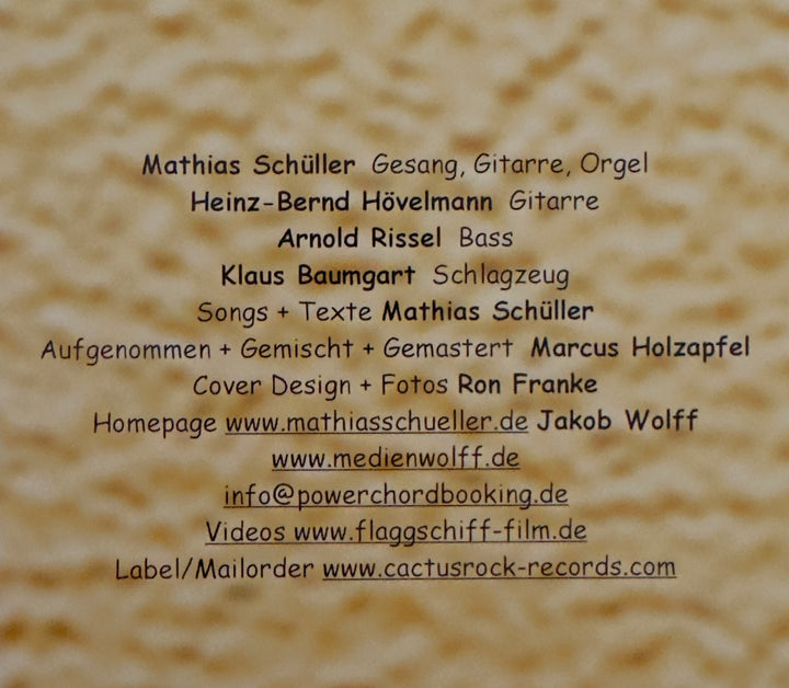 Mathias Schüller & Band – TATA (CD)