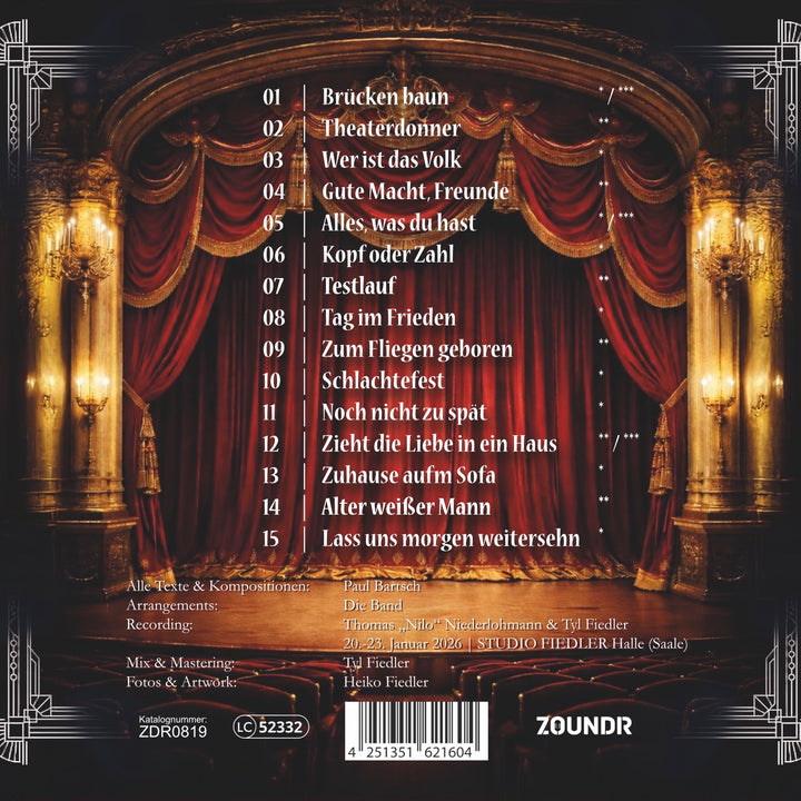 Paul Bartsch & Band - Theaterdonner (CD)