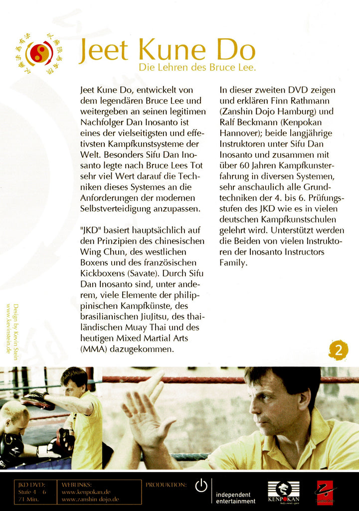 Ralf Beckmann und Finn Rathmann - Jeet Kune Do „Die Lehren des Bruce Lee“ Phase 2 (DVD) (5965373440153)