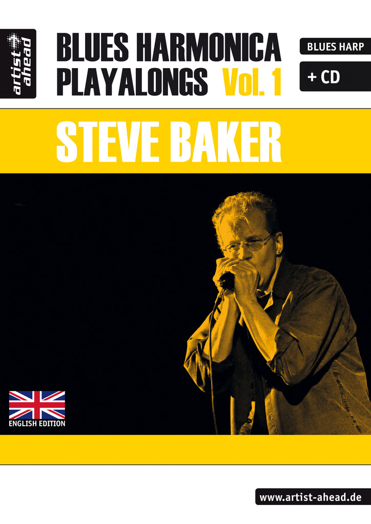 Steve Baker - Blues Harmonica Playalongs Vol. 1 (Buch-PDF und MP3s)