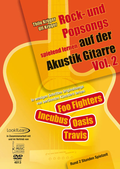 Thilo Krüger, Ulf Krüger - Rock- und Popsongs spielend lernen auf der Akustik Gitarre Vol. 2 (DVD) (5906918867097)