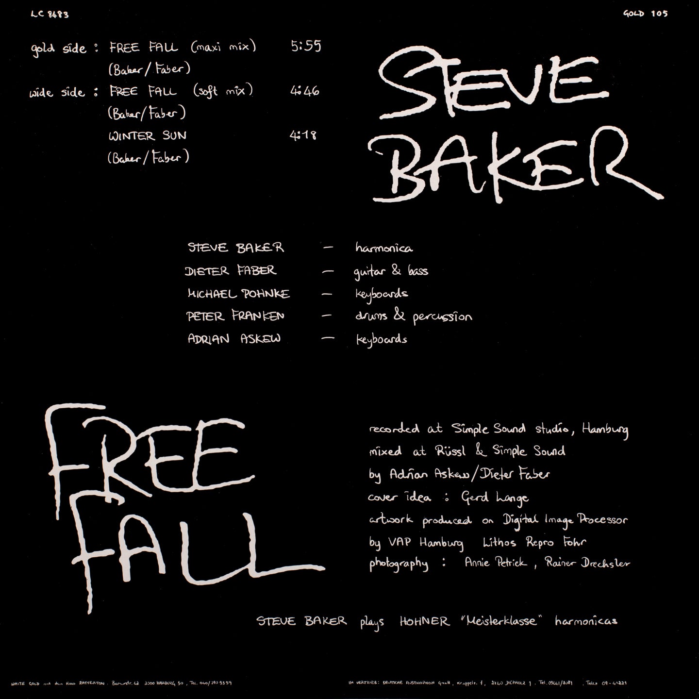 Steve Baker - Free Fall (Digital-Album) (6688536592537)