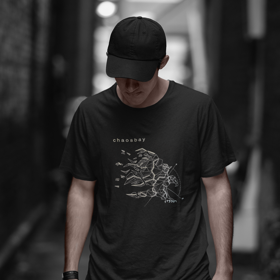 Chaosbay – T-Shirt „Eagle“, organic, men, black