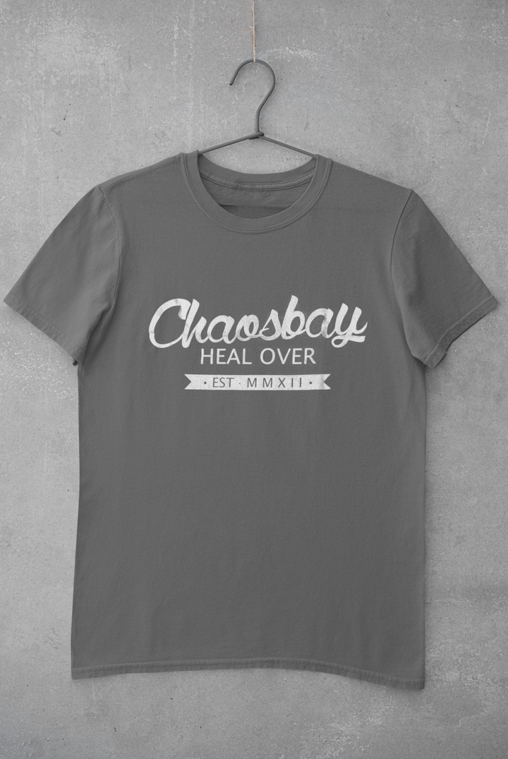 Chaosbay – T-Shirt „Heal Over“, men, grey (6022096355481)