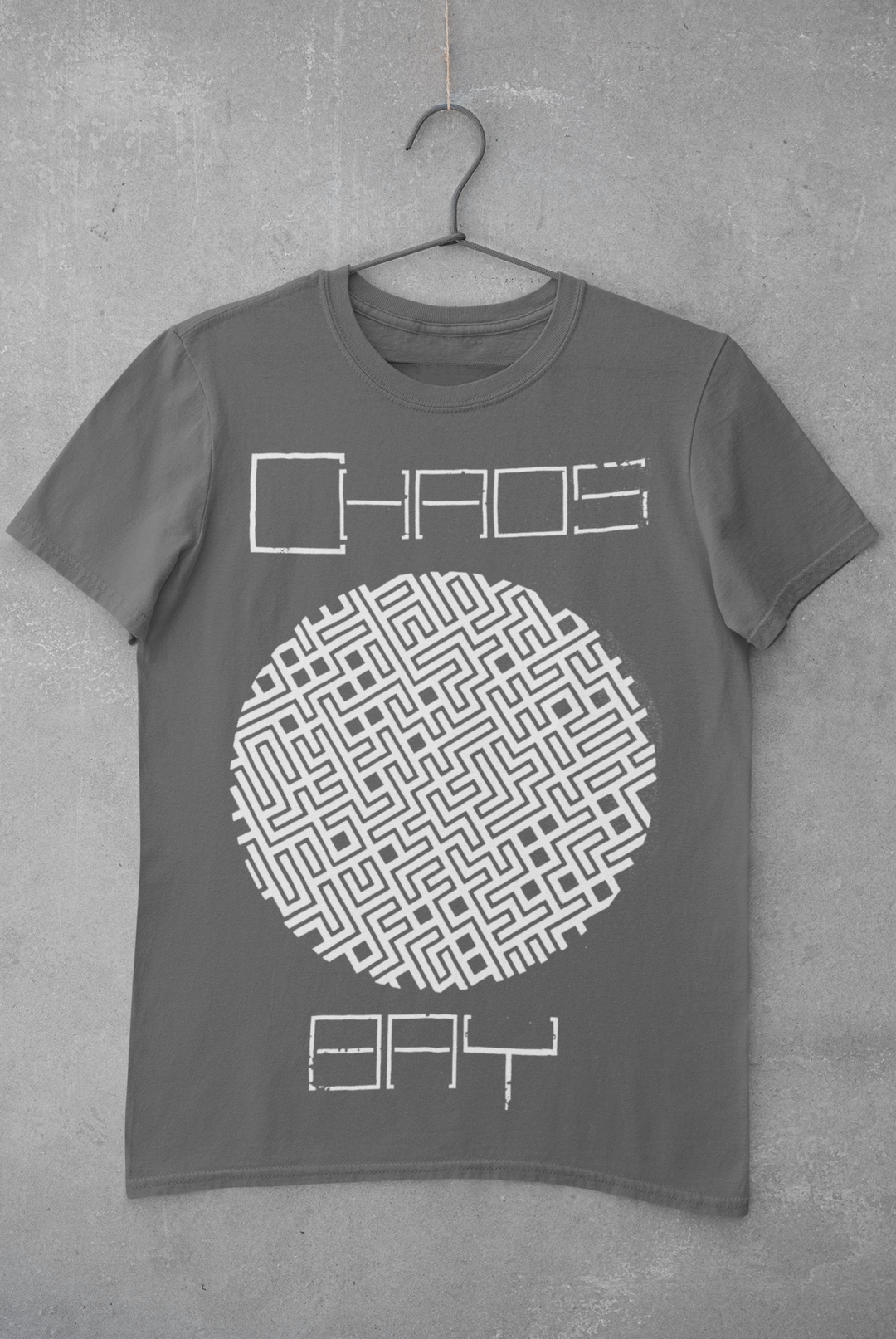 Chaosbay – T-Shirt „Logo“, men, grey (6022101565593)