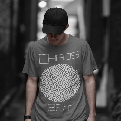 Chaosbay – T-Shirt „Logo“, men, grey (6022101565593)