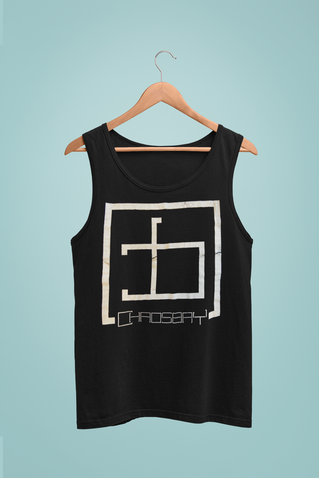 Chaosbay – Tank Top „Square“, unisex, black (6022107234457)