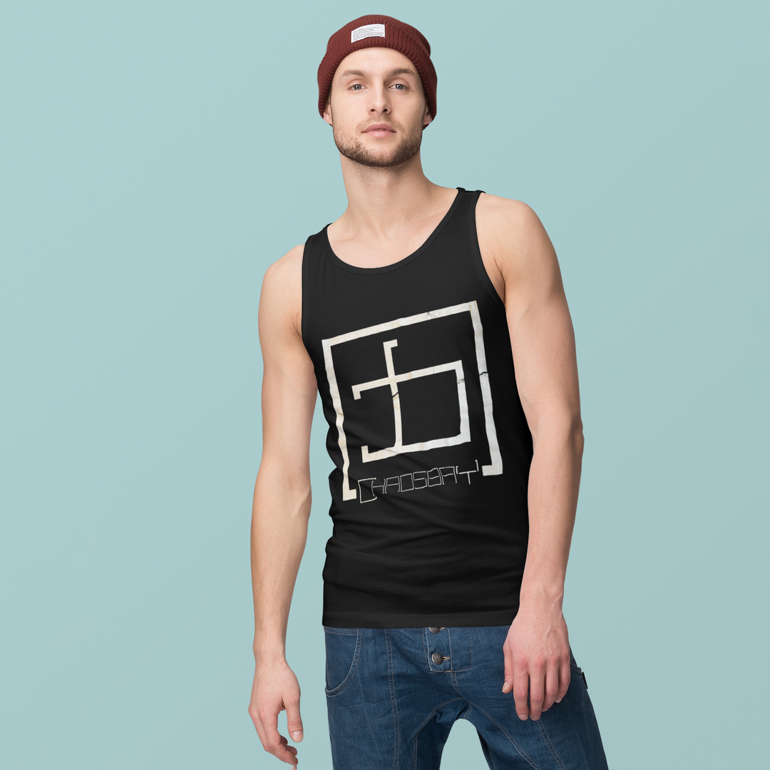 Chaosbay – Tank Top „Square“, unisex, black (6022107234457)